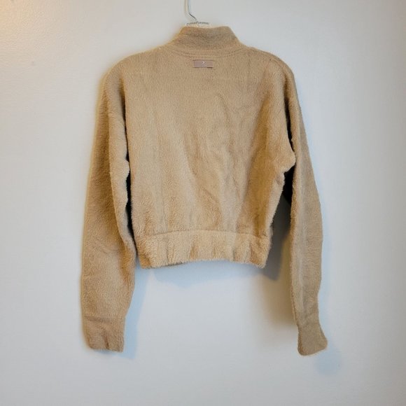 Whitney Simmons X Gymshark Eyelash Knit Jacket S Cement Brown - Picture 2 of 9